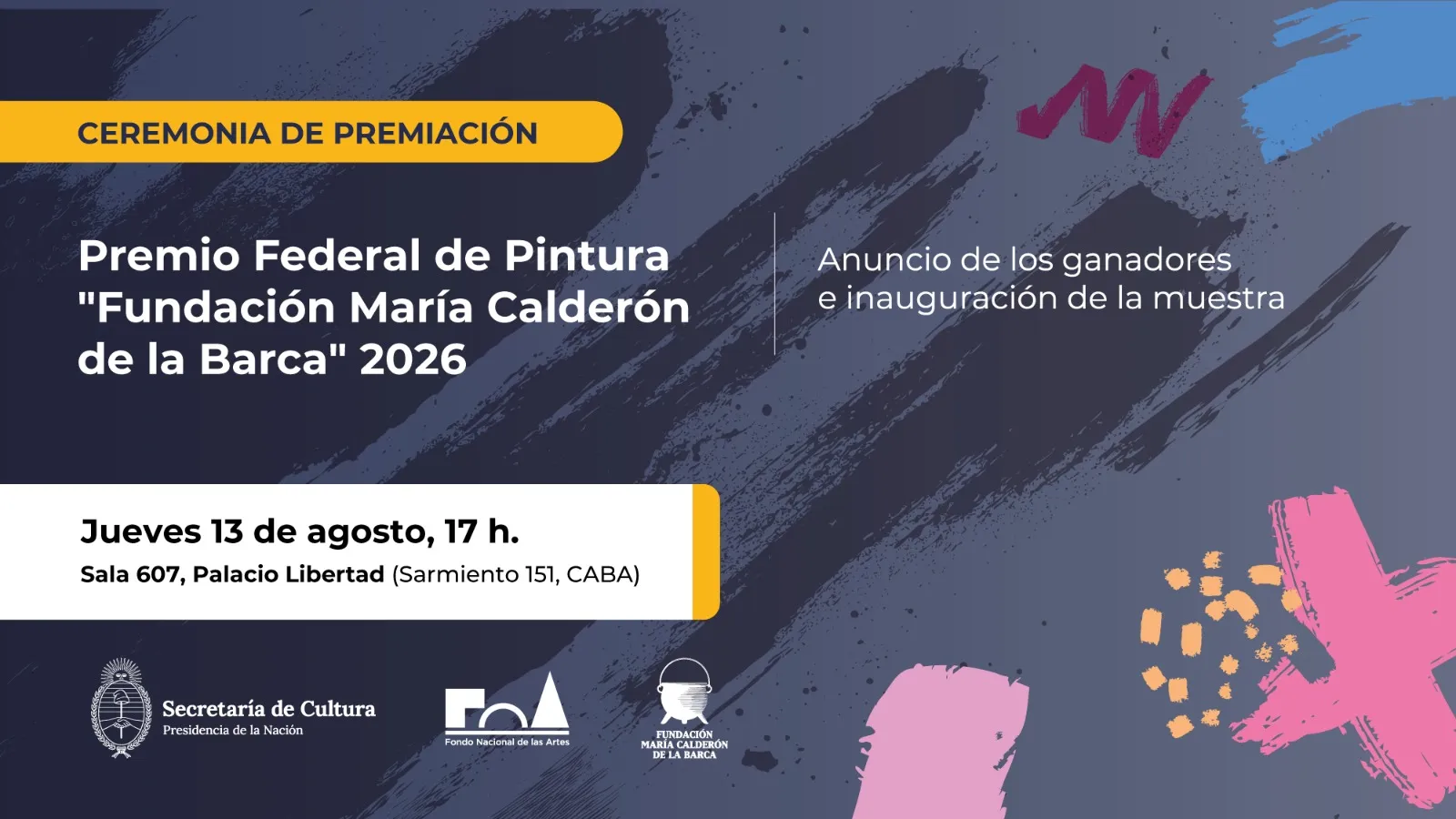 PREMIACIÓN E INAUGURACIÓN | Premio Federal de Pintura “Fundación María Calderón de la Barca” 2026