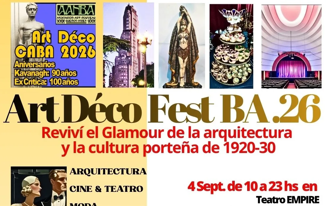 Art Déco Fest BA 2026: una jornada para revivir el glamour de la Buenos Aires de 1920 y 1930