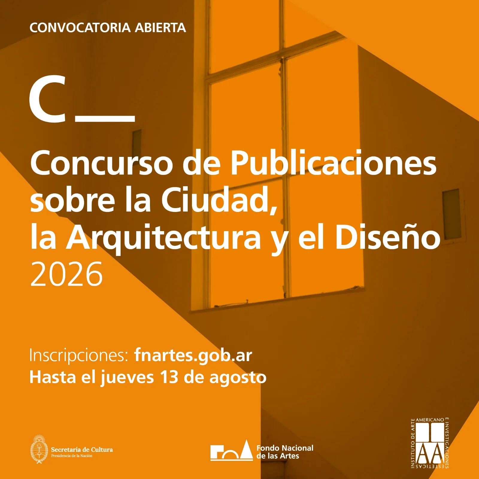 Concurso de Publicaciones sobre la Ciudad, la Arquitectura y el Diseño 2026