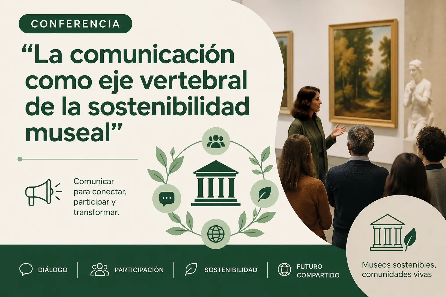 Conferencia "La comunicación como eje vertebral de la sostenibilidad museal" A cargo del Dr. Julio González Liendo